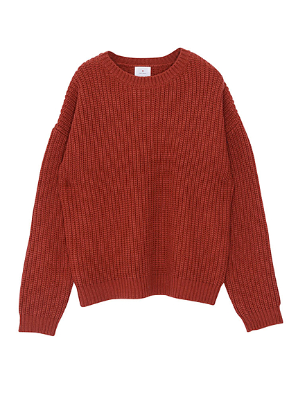 Basicアゼ編みニット