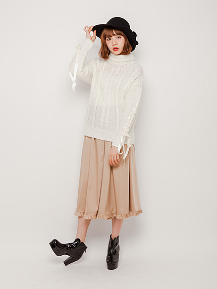 フリルワイドパンツ