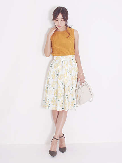 【dazzlin】ハイネックノースリニット