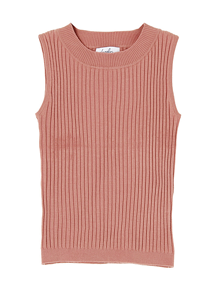 【dazzlin】ハイネックノースリニット