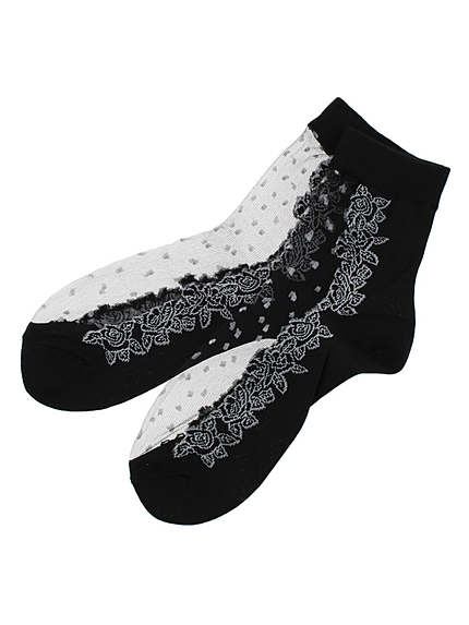 シースルードットソックス