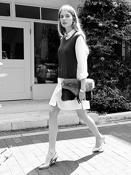 カレンベストシャツドレス/2015秋最新作