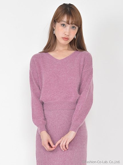 アンゴラニットプルオーバー