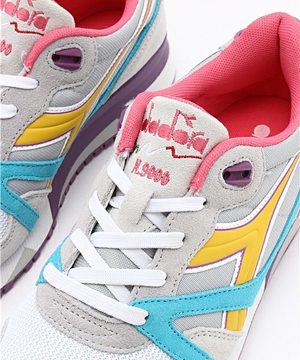 ウィメンズ ディアドラ ニュートラ グレー ナイロン カラフル DIADORA N9000 NYL 160827-5749
