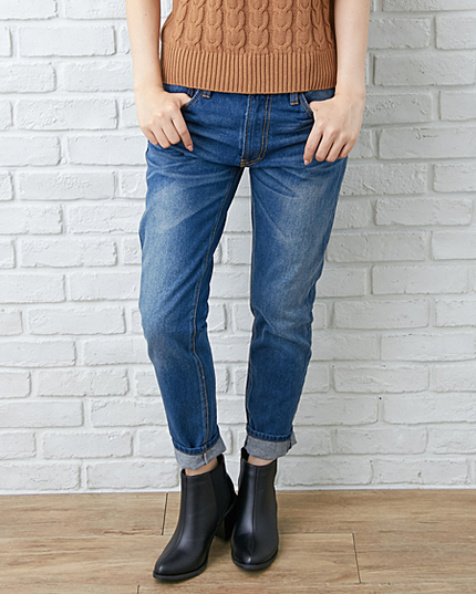 【non-no10月号新木優子さん着用】デニムテーパード/パンツ