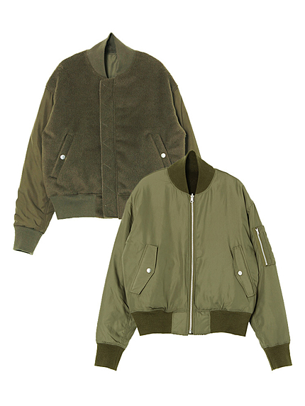 リバーシブルMA-1ブルゾン