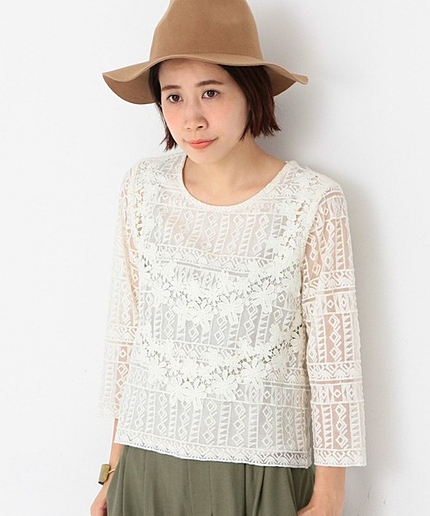 【予約】レース＆レースプルオーバー/AEFC 　LACE & LACE  PO