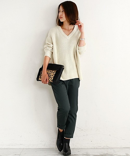 【WEB限定】by ※∵チノ9分丈テーパードパンツ