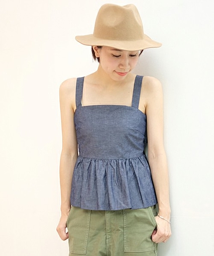 バックリボンキャミソール/AEFC BACK RIBBON CAMI