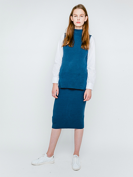 セットアップハイネックニットベスト【2015秋新作】