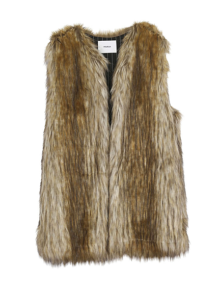 【FEMININE】フェイクファーベスト