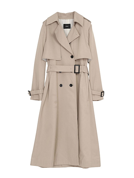 【CASUAL】ロングフラップトレンチコート