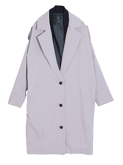 【CASUAL】レイヤードロングジャケット