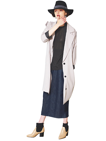 【CASUAL】レイヤードロングジャケット