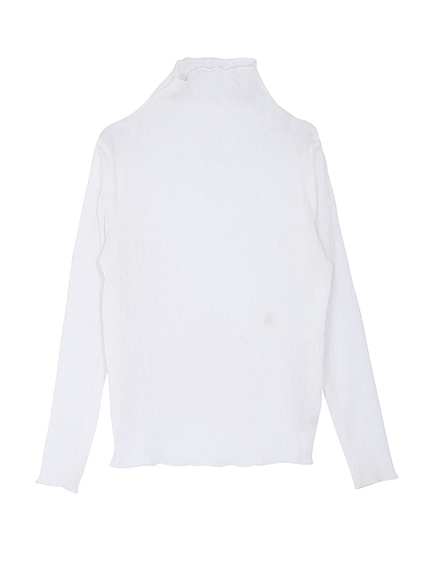 【FEMININE】タートルネックシフォントップス