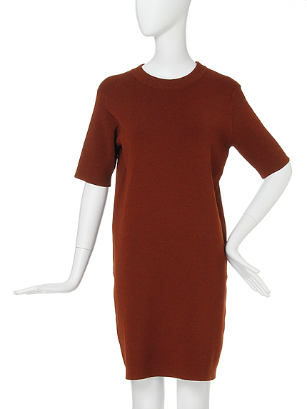 【MODE】プレーンニットミニワンピース