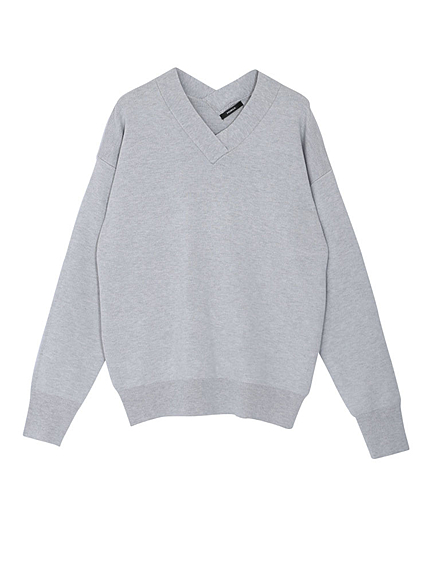 【CASUAL】Vネックニットトップス