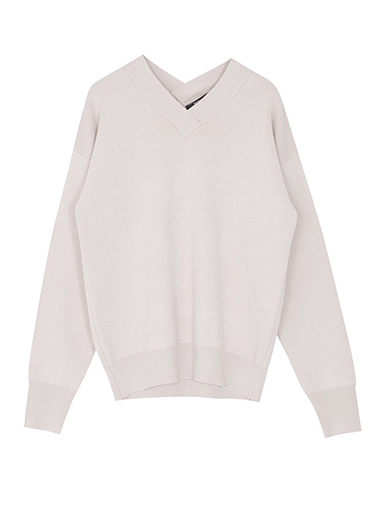 【CASUAL】Vネックニットトップス