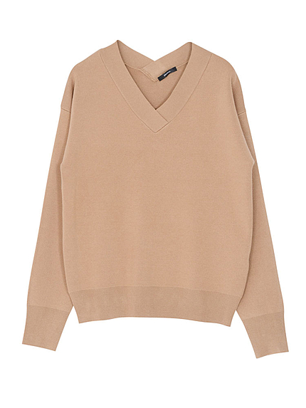 【CASUAL】Vネックニットトップス