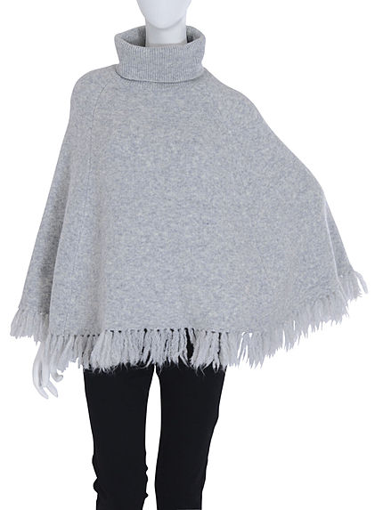 【dazzlin】フリンジニットポンチョ