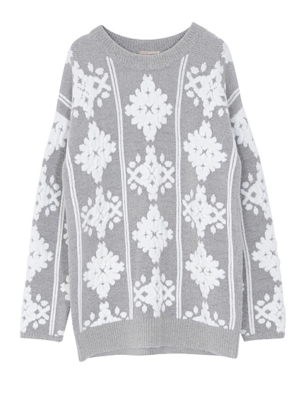 【dazzlin】もこもこジャカードチュニック