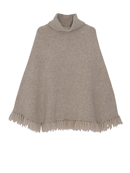 【dazzlin】フリンジニットポンチョ