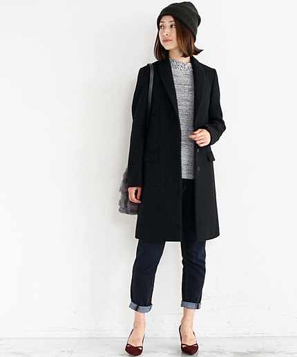 【予約】BY ダブルメルトンチェスターコート