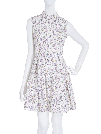 【dazzlin】小花柄ハイネックワンピース