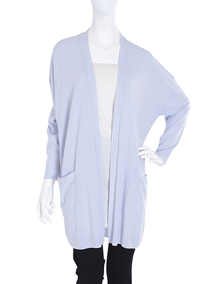 【W】カシミヤタッチミドル゛カーディガン