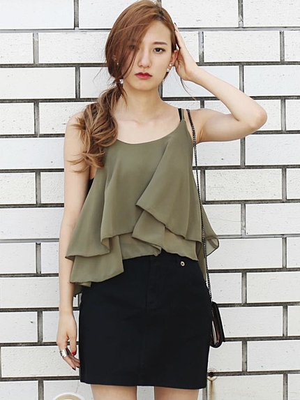 フレアシフォンキャミソール