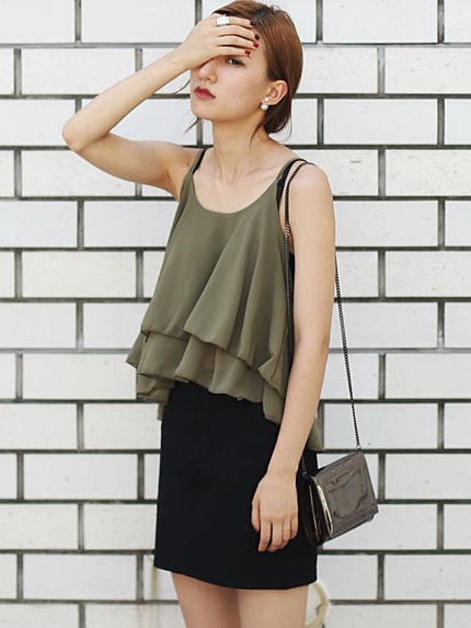 フレアシフォンキャミソール