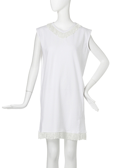 【CASUAL】フリンジルーズワンピース