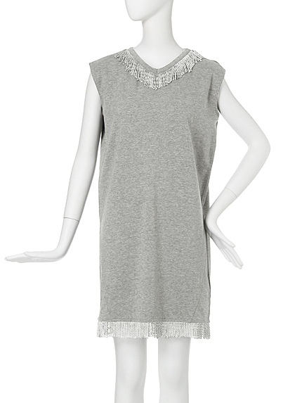 【CASUAL】フリンジルーズワンピース