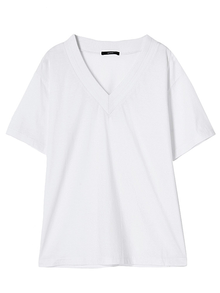 original Vネック RIB Tシャツ