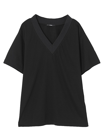 original Vネック RIB Tシャツ