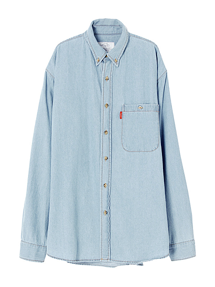 ルーズデニムシャツ