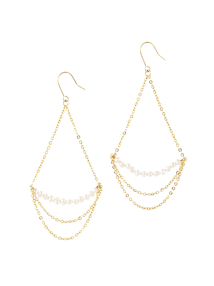 ビーズループピアス