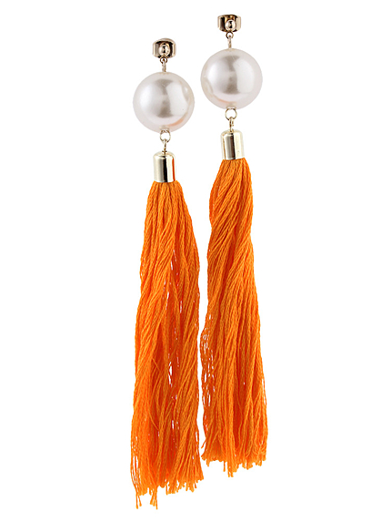 タッセルパールピアス