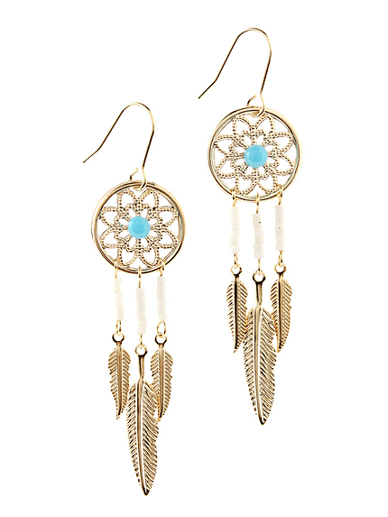 ドリームキャッチャーピアス