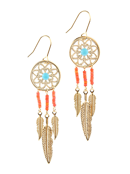 ドリームキャッチャーピアス