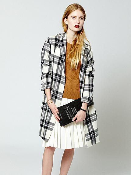 ヴィクトリアチェックライトコート/2015秋最新作