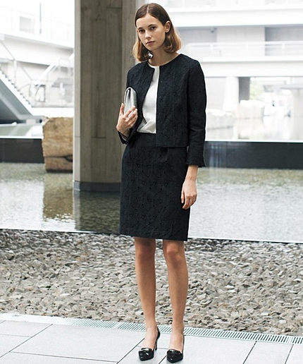 CR C/N LACE タイトスカート -J