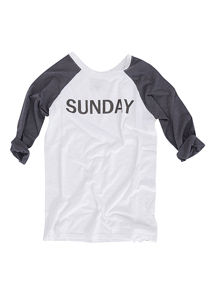 SUNDAYラグランロングスリーブTee