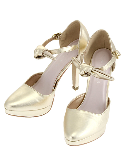 【GDS】 アンクルリボンパンプス