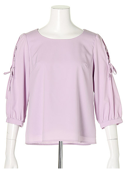 ショルダースピンドル7分袖ブラウス