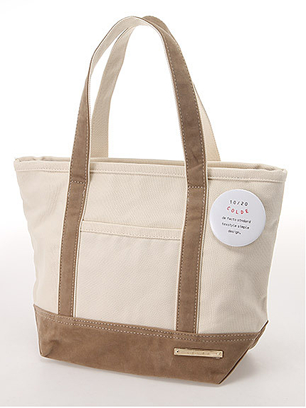 異素材切替配色トート