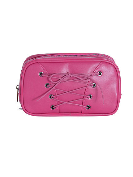 レースアップメイクポーチ