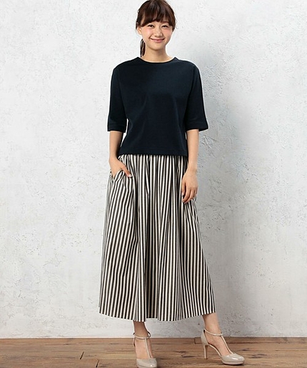 GC C ST ギャザーLONG スカート