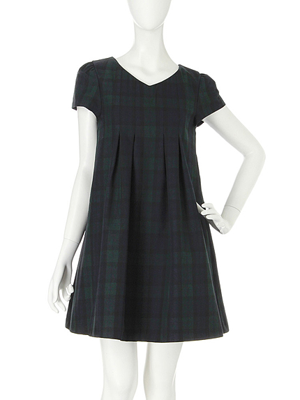 【dazzlin】チェックAラインワンピース