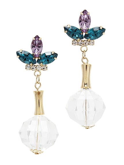 ハングクリアビジューピアス